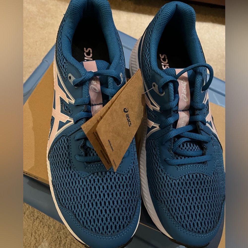 Asics Contend Teal/Pink Runners